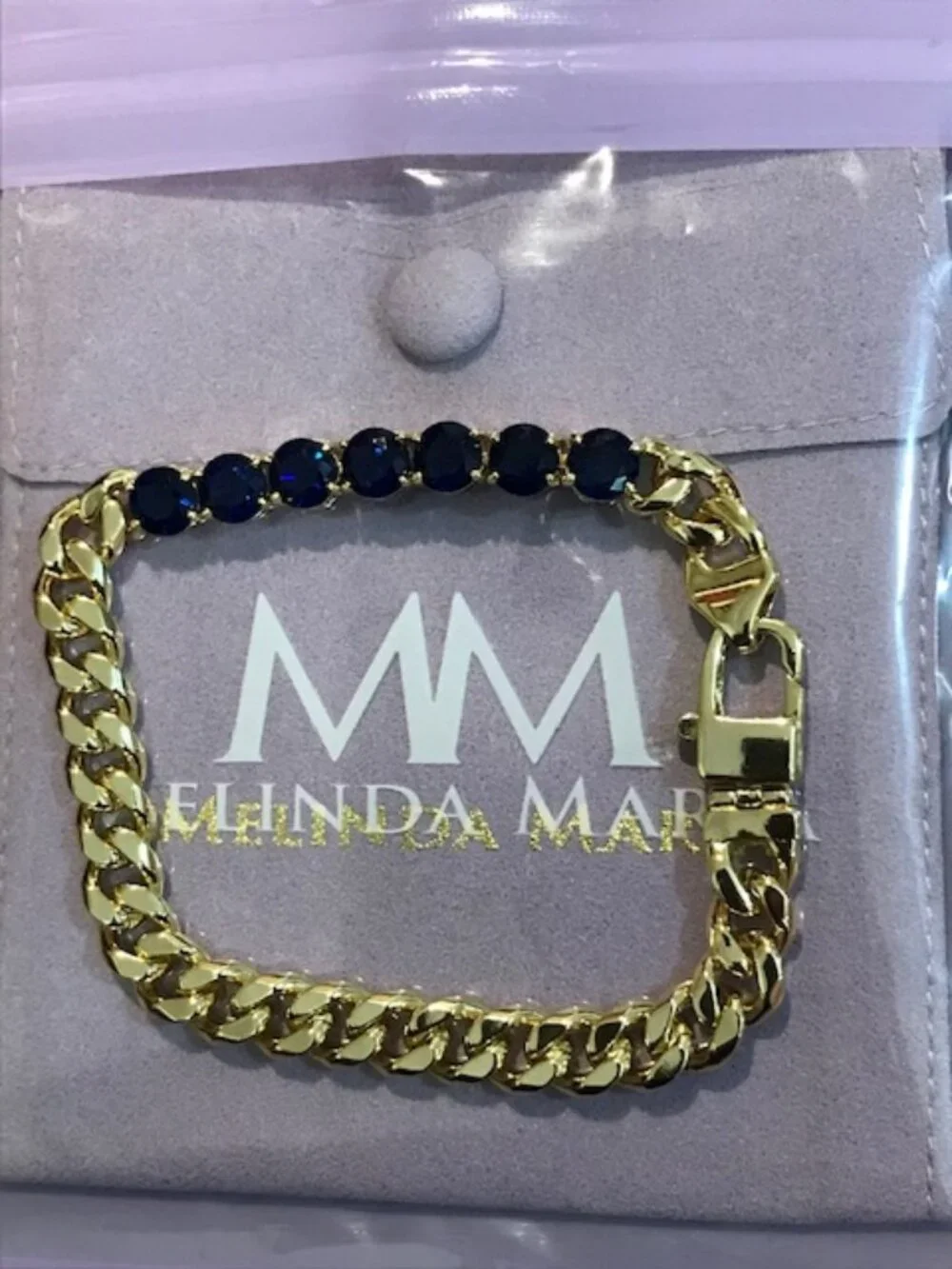 RARE Melinda Maria Julian Loves Sapphires Bracelet